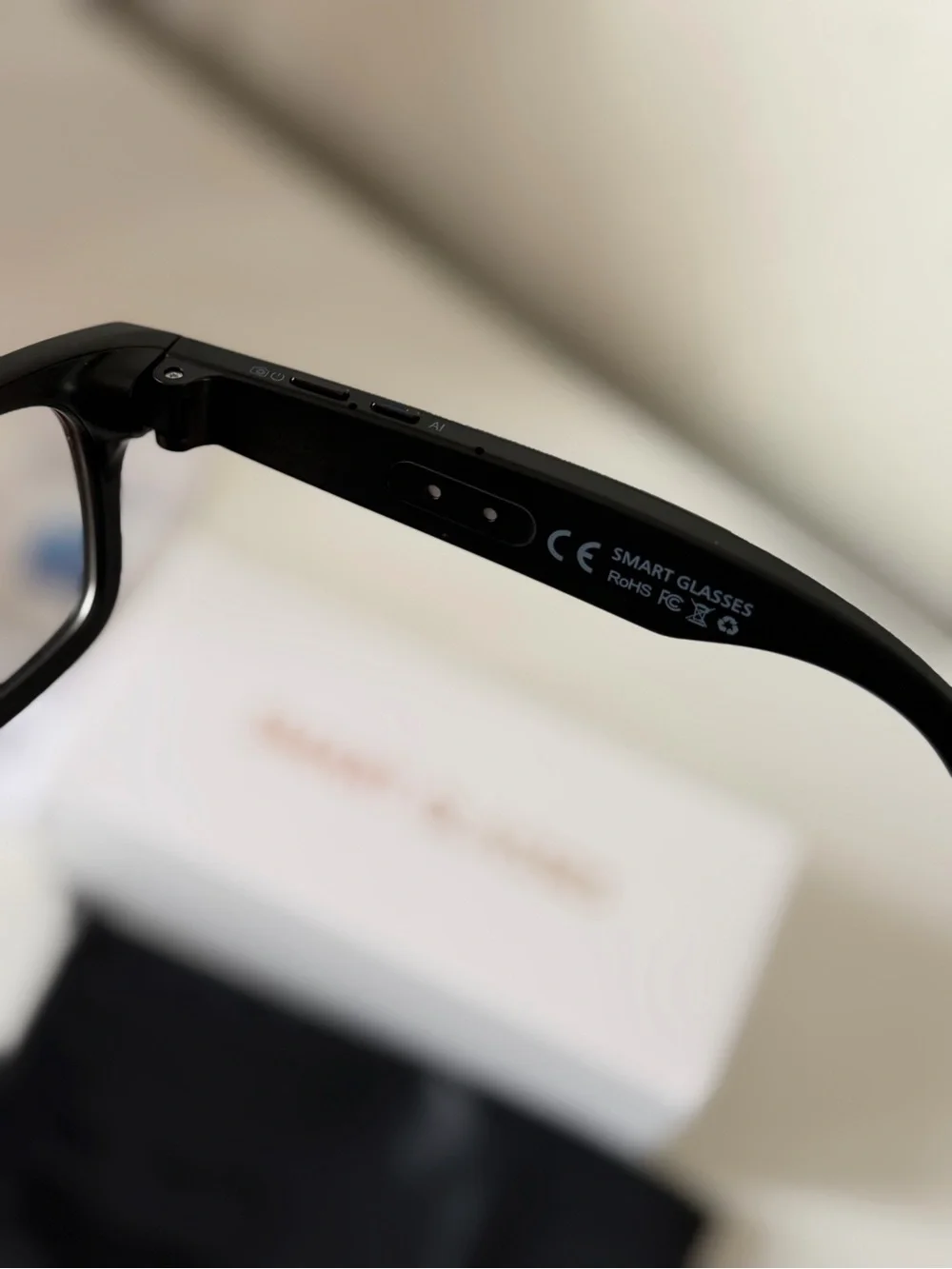 Smart Glasses Bluetooth Audio Sunglasses - Black
